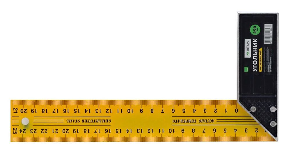 Угольник металлический Ultima, 250 мм арт.132006