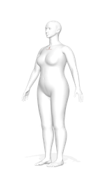 3D аватар манекена Моника