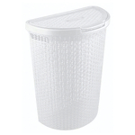 Корзина для белья "eco style" 45л 460х265х610 мм (белый)