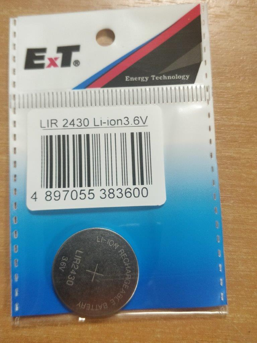 Аккумулятор ET LIR2430 PK1