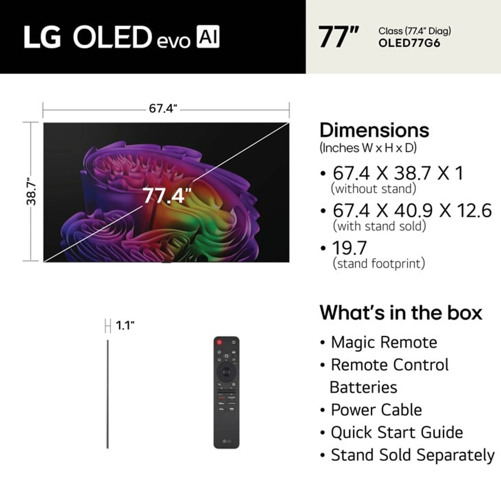 Телевизор LG OLED77G6RLA