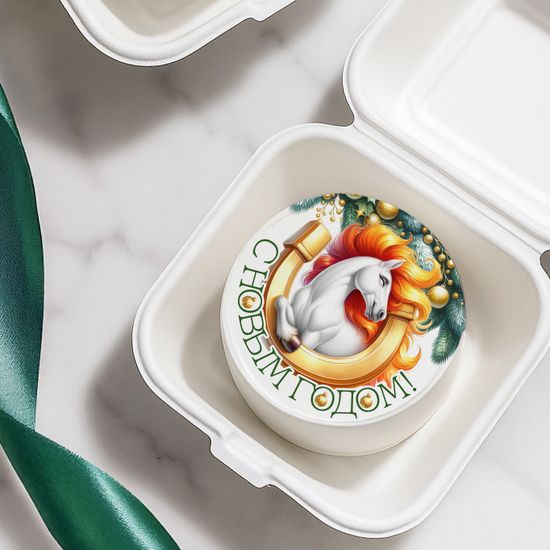 Бенто торт новогодний с лошадью