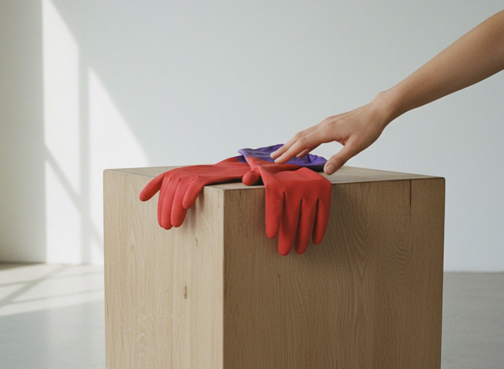 Перчатки резиновые с нарукавниками