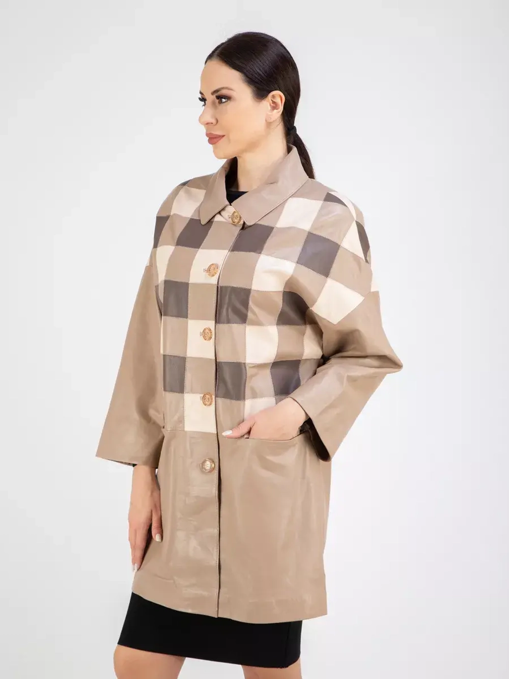 Кожаная куртка демисезонная