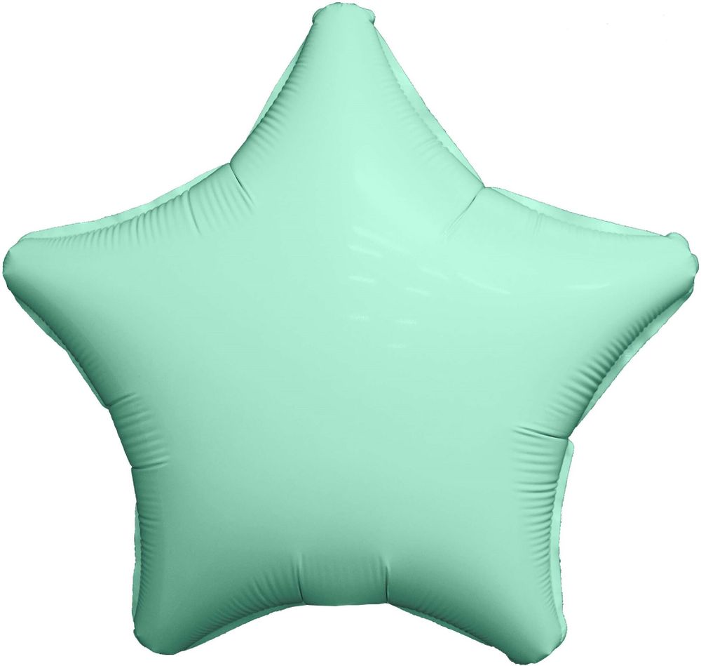 Ag Шар Звезда 18" / 46 см, сатин мятный мистик (БГ-15)