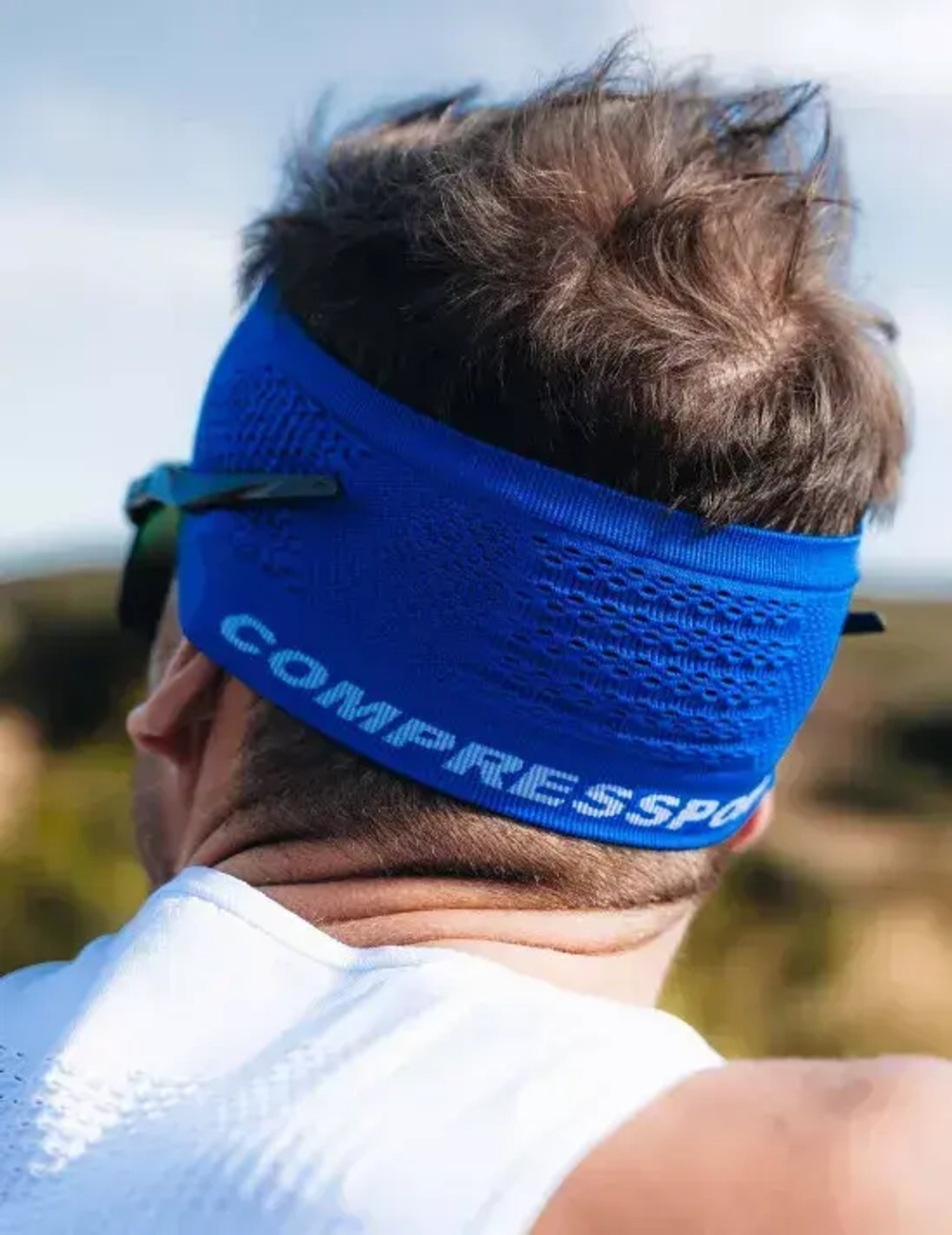 Повязка на голову широкая Headband Dazz Blue