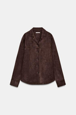 Искусственная замша, тонкий пиджак- ZARA