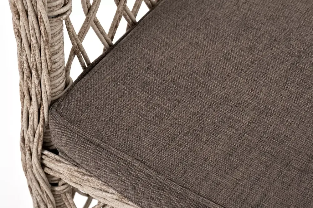 "Эспрессо-80 L" обеденная группа плетеная, цвет бежевый