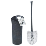 Комплект WC Stone высокий (ершик + подставка) темный камень