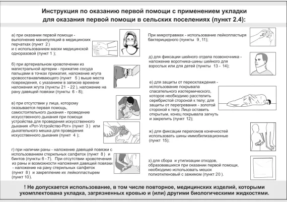 Укладка для оказания первой помощи в сельских поселениях  
штрихкод  4607025844068