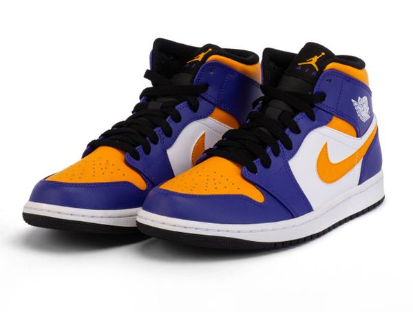 КРОССОВКИ NIKE AIR JORDAN 1 MID LAKERS