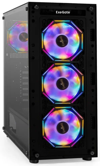 Intel Core i3 - 12100 3.3 Ггц (Turbo: 4.3 Ггц) / ASRock H610M-H2/M.2 / Radeon RX 6500 XT 4GB / 16Gb DDR4 3200MHz Netac Shadow II / 512Gb ADATA Legend 710 / 500W Chieftec EON / ExeGate i3 BASE Black