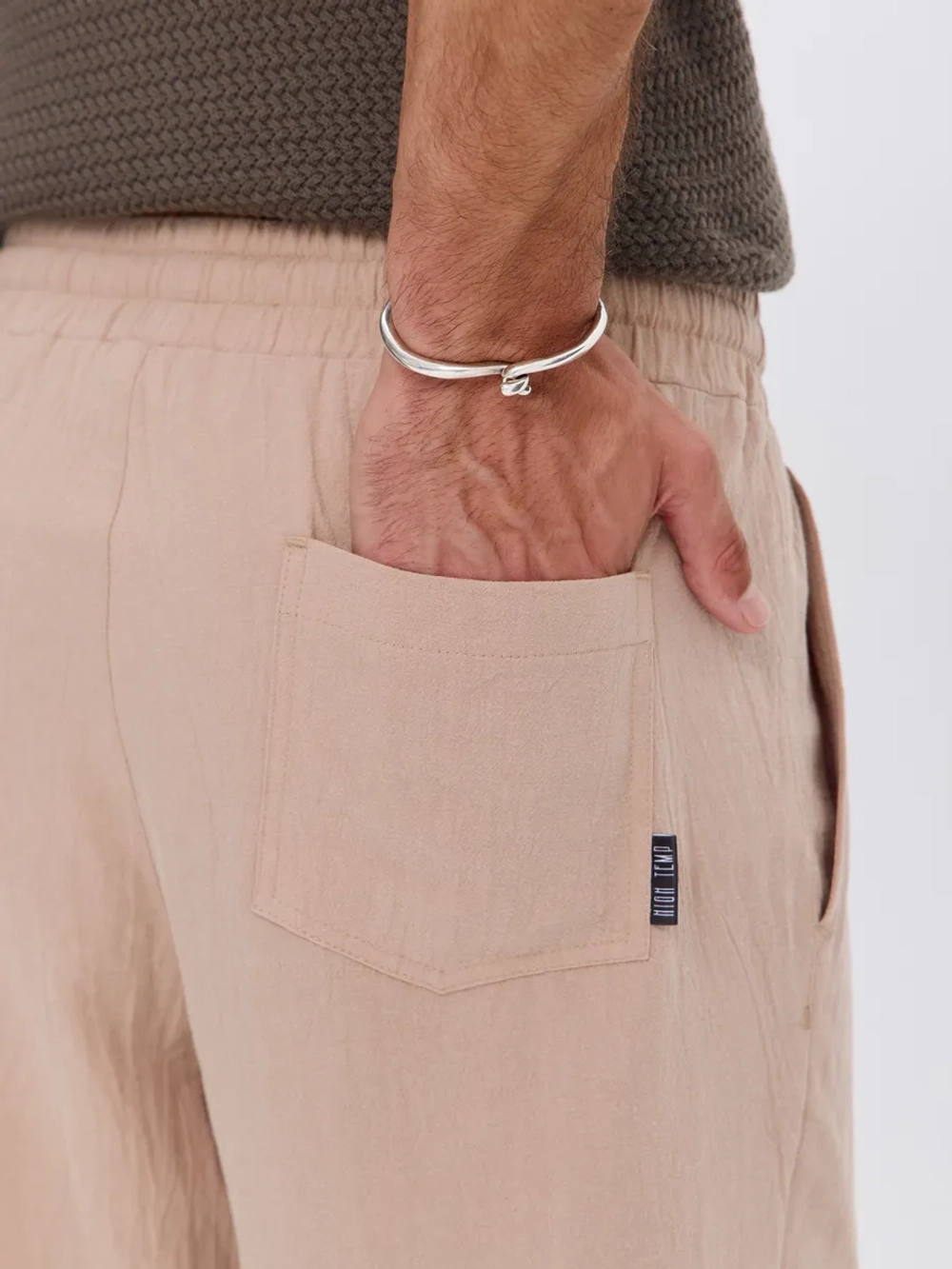 Штаны хлопковые с защипами