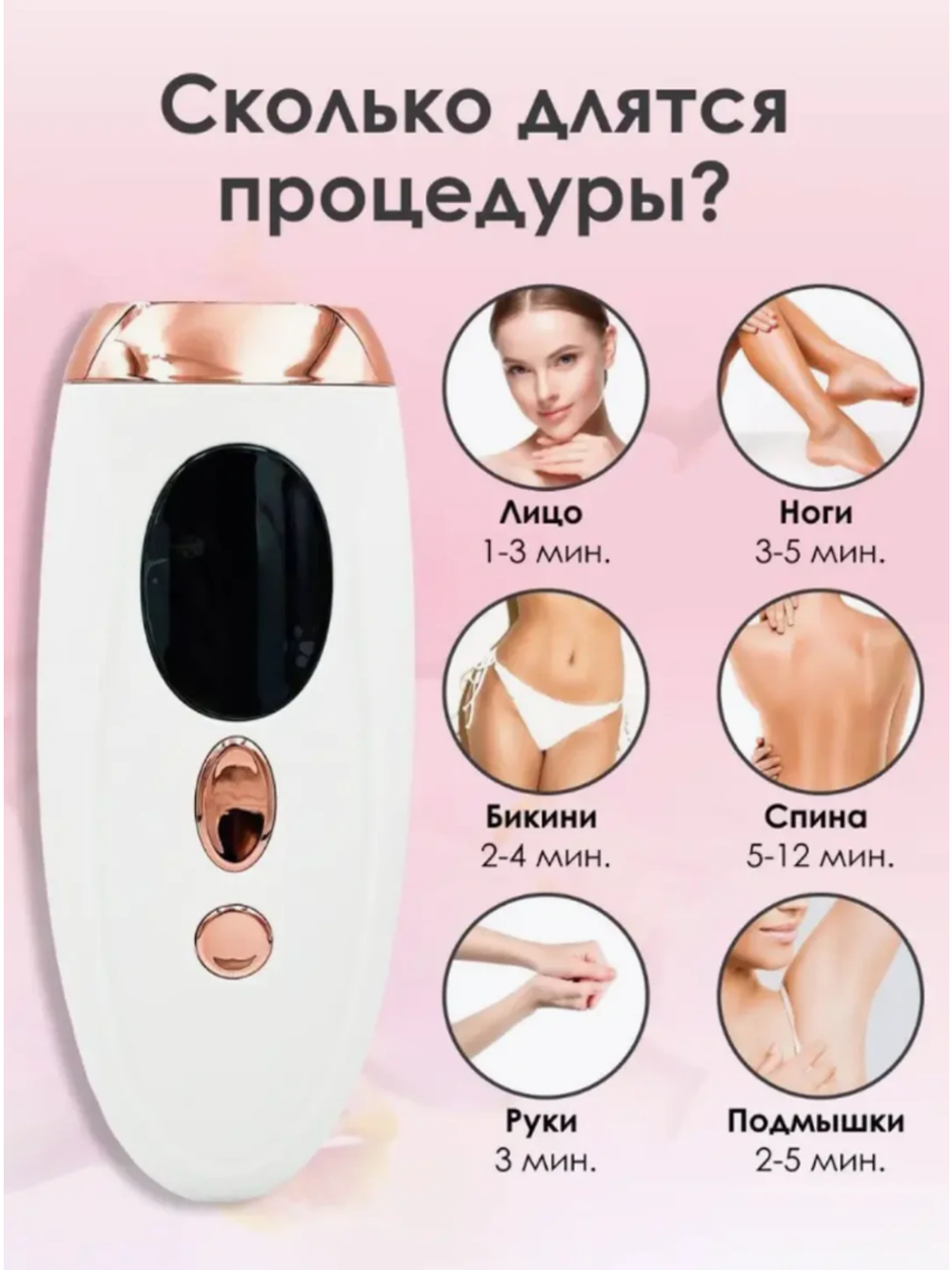Лазерный эпилятор для удаления волос, фотоэпилятор для гладкой кожи, уход за телом