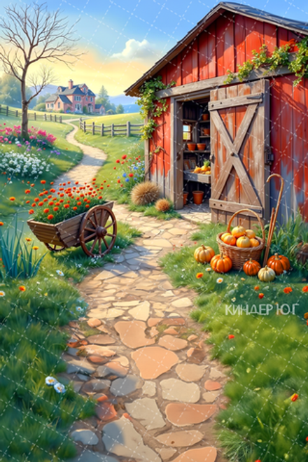 Фотофон "Фермерский домик" арт. ФФ906-54