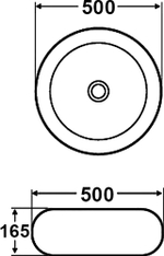 Раковина MELANA MLN-7069