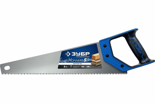 Ножовка по дереву ЗУБР Молния-5 для быстрого пиления, 400 мм 15075-40_z02