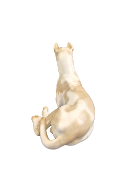 Фарфоровая статуэтка "Мраморный дог" ЛФЗ