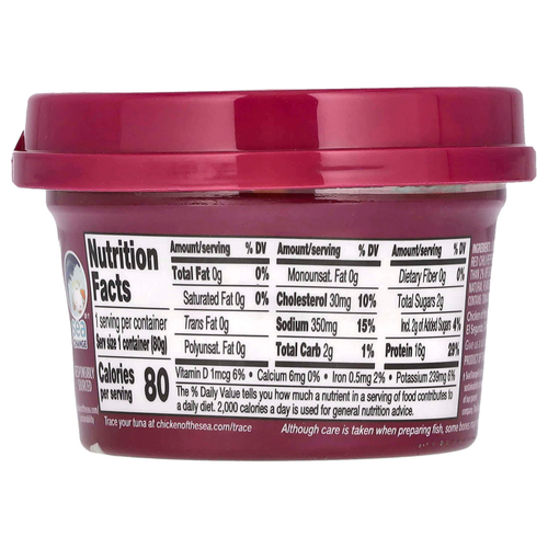 Chicken of the Sea, Infusions, дикий тунец, тайский перец чили, 80 г (2,8 унции)