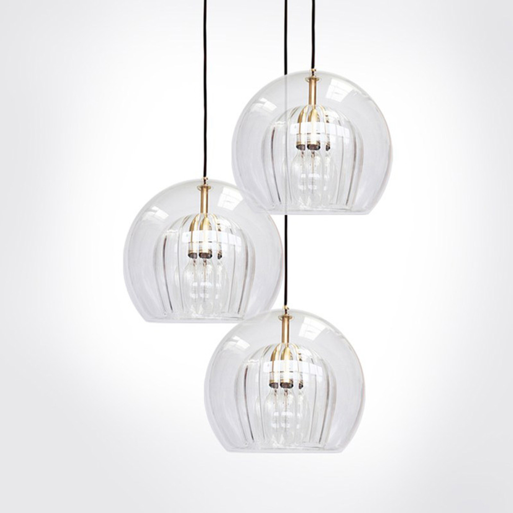 Pendant design lamp   Pleated Crystal by Marc Wood Studio D15