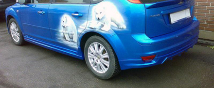 Юбка "FT" заднего бампера на хэтчбек