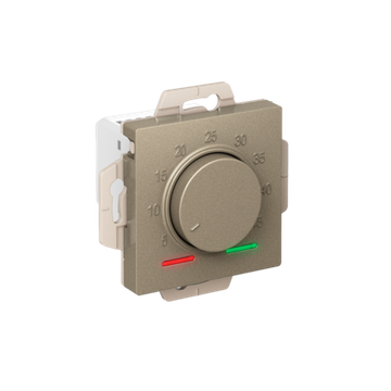 ATLASDESIGN ТЕРМОСТАТ электронный для теплого пола с датчиком, 10A, механизм, ШАМПАНЬ