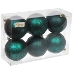 Набор шаров 8 см «Magic wish» (набор 6 шт), Изумруд