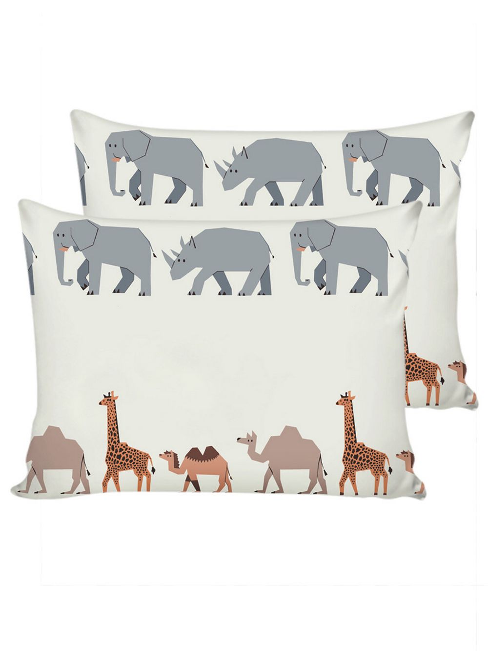 Постельное белье Сказка "Саванна/Саванна (компаньон)" 1,5-сп Наволочка 50х70 см 1 шт Простынь на резинке 90х200 см Пододеяльник 145х215 см, перкаль