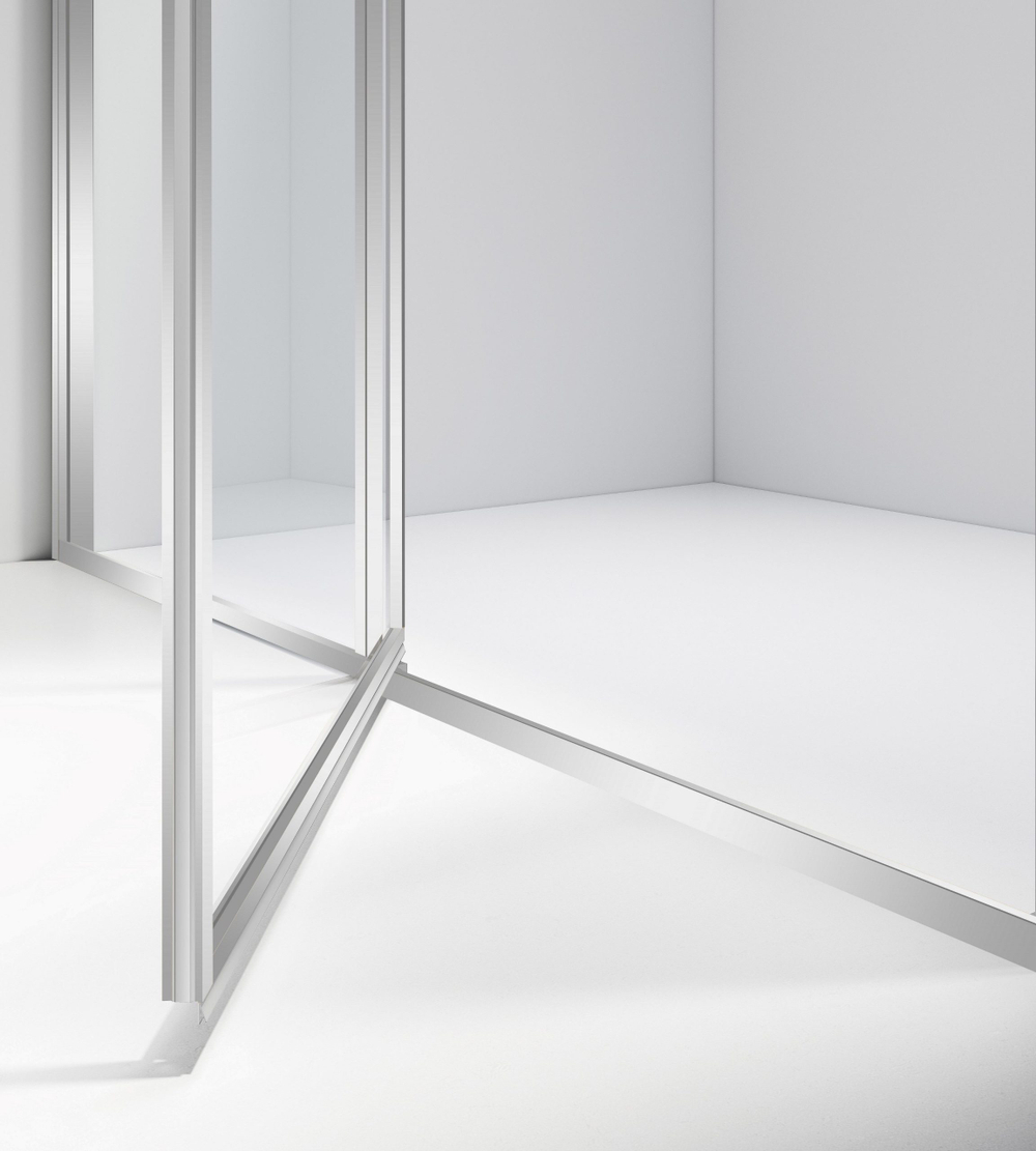 Душевая дверь Slim 8mm VDP-4SL120CL, хром, стекло прозрачное