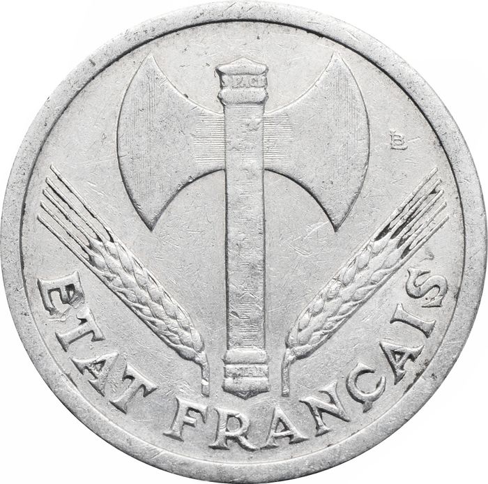 2 франка 1944 Франция XF