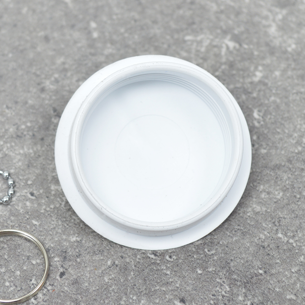 Пробка для ванной с цепочкой белая