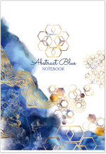 Тетрадь общая А4 60л., ABSTRACT BLUE, обложка - мелов.картон+сплошной УФ лак, скрепка