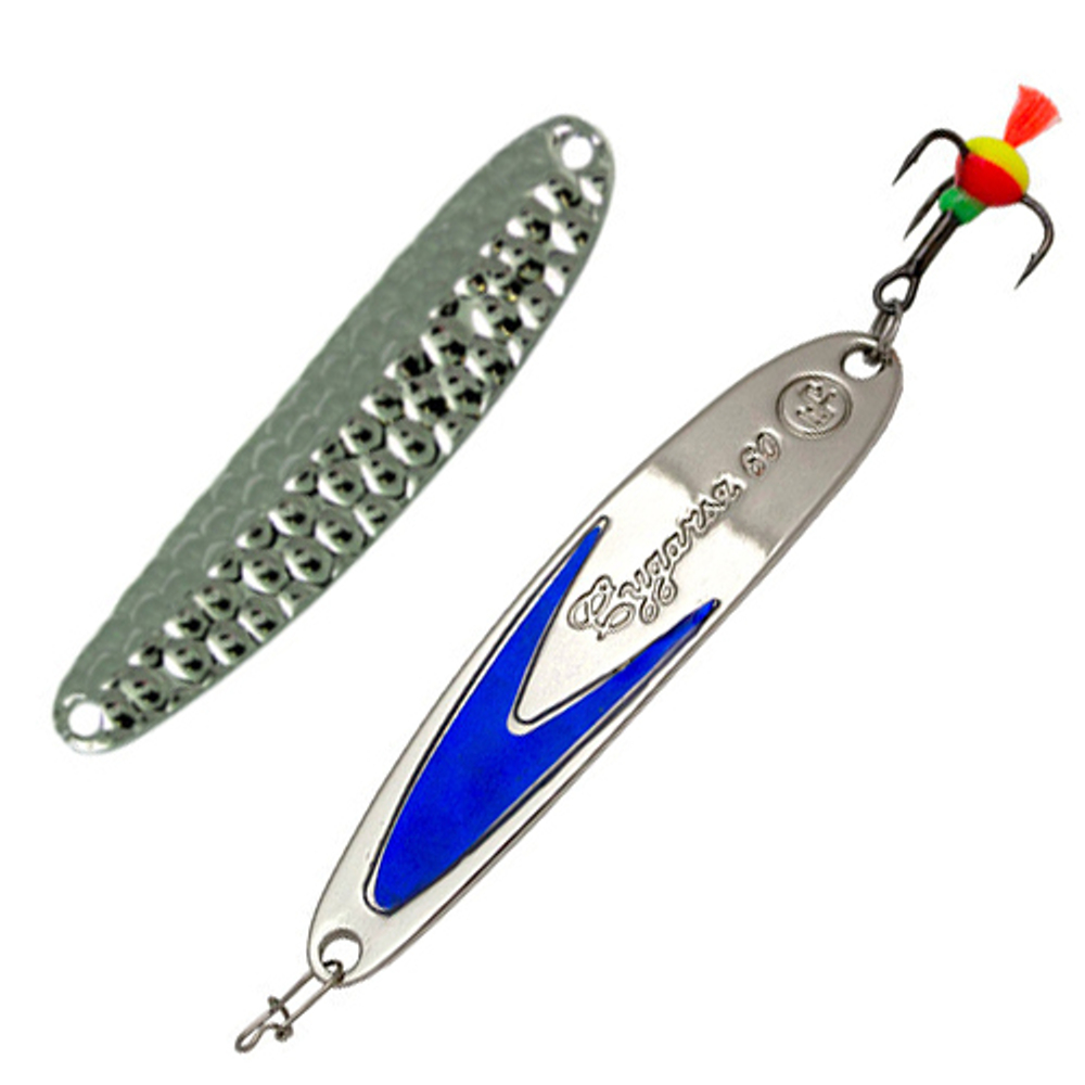 Блесна зимняя Eco Pro "Судачья" синий флекс (65мм, 12гр)