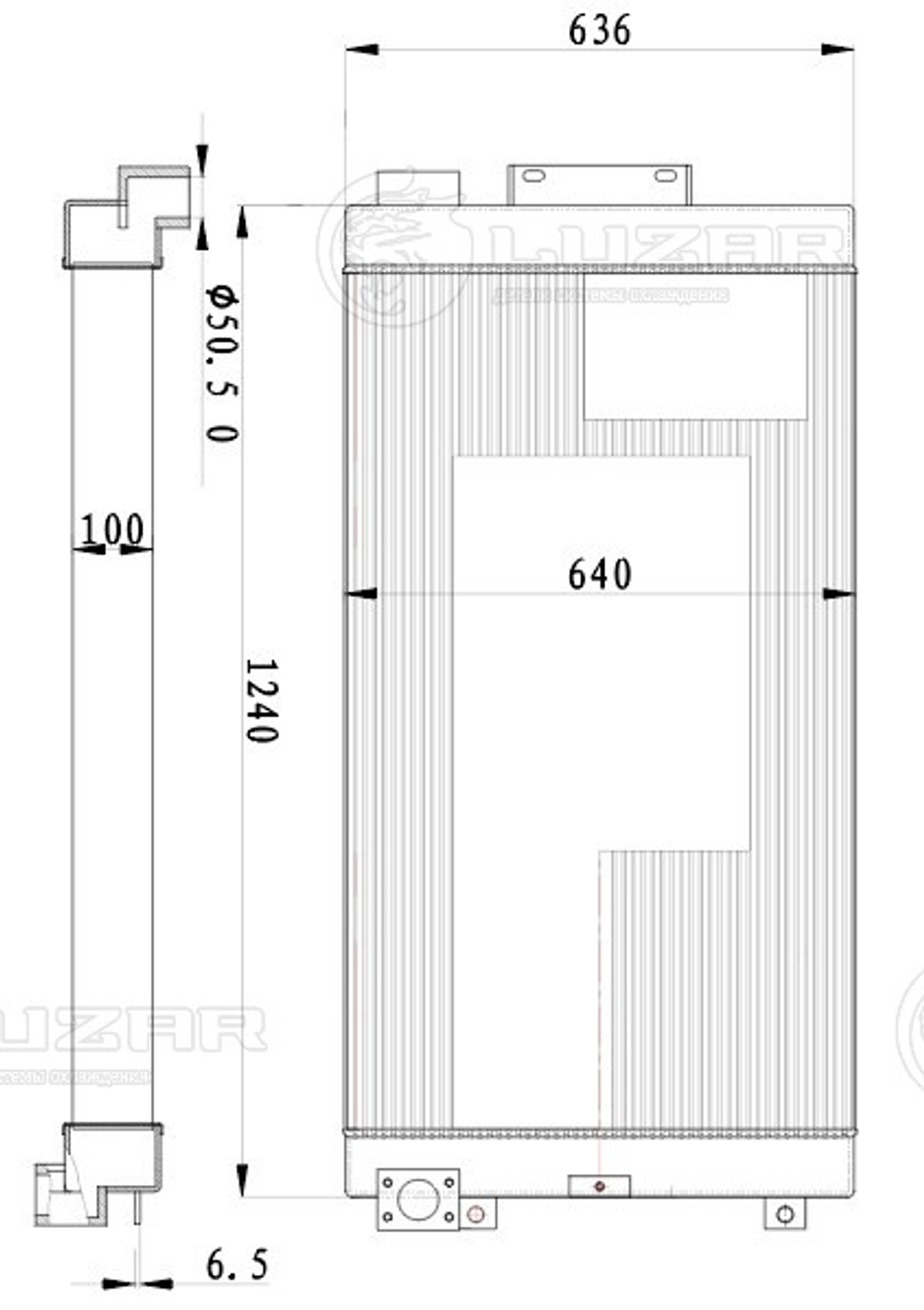 LOC 3111 -  Радиатор масл. для гусеничных экскаваторов CAT 330D/336D/340D с дв. CAT C9