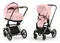 Детская коляска Cybex Priam IV 2 в 1 Peach Pink шасси Rosegold