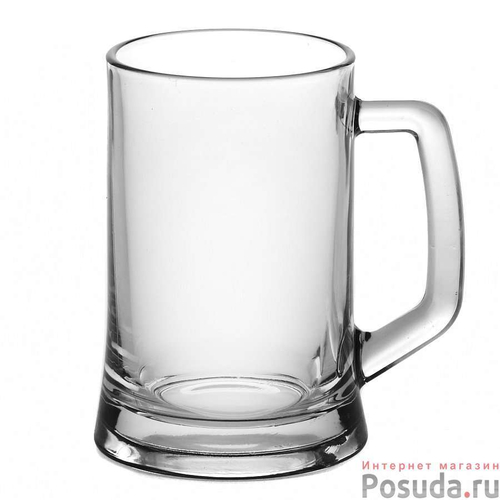 Кружка стекло паб для ПИВА прозрач 670 мл
