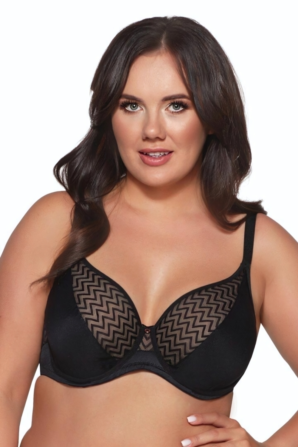 Бюстгальтер-бралетт Innesa с мягкими +size чашками (Размер: 85J) (Цвет: телесный)