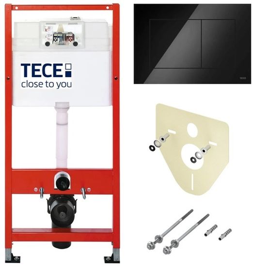 Инсталляция TECE TECEbase 9400414 для подвесного унитаза с панелью смыва ТЕСЕnow чёрная