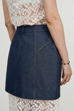 Юбка мини джинсовая