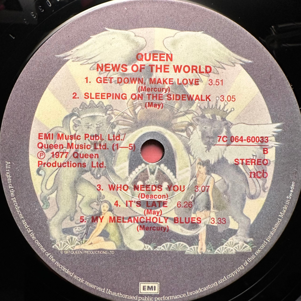 Queen - News Of The World (Швеция 1977г.)