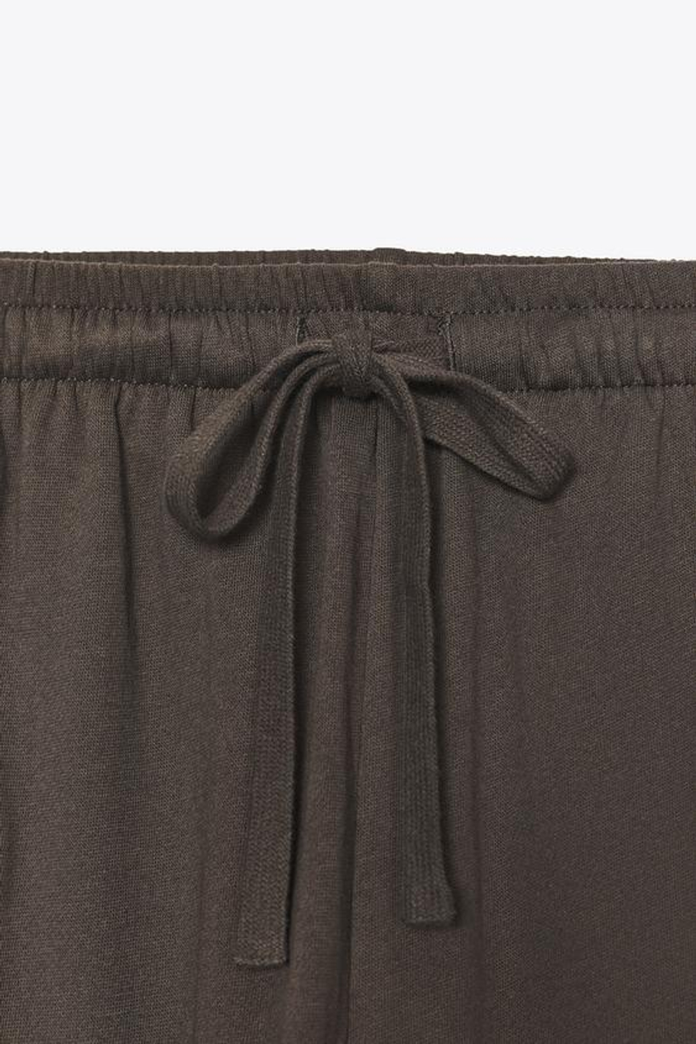 ZARA ПРЯМЫЕ ХЛОПКОВЫЕ БРЮКИ, КОРИЧНЕВЫЙ