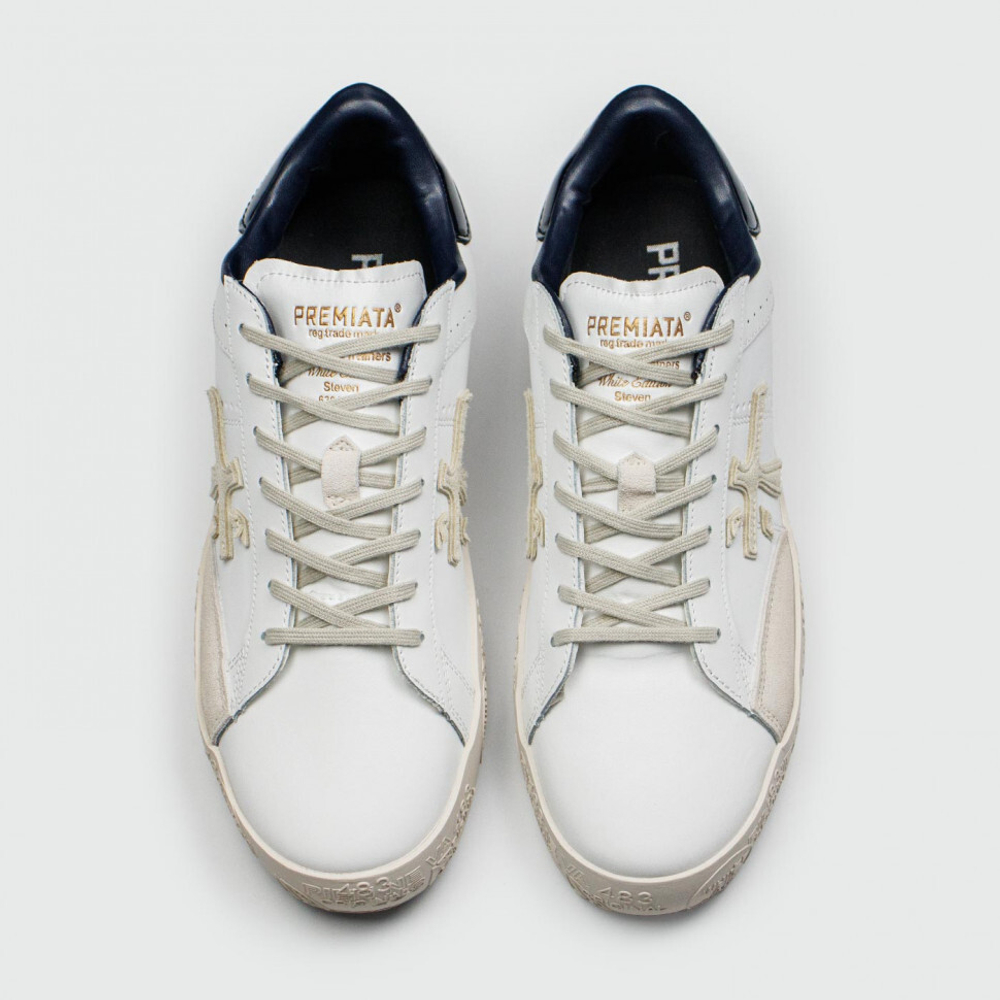 кеды Premiata Steven White Cream