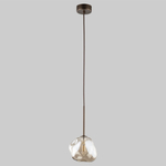 Подвесной светильник со стеклянным плафоном 11025 Lava Brown
