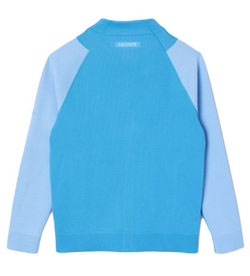 Мужская теннисная кофта Lacoste Tennis x Novak Djokovic Jacquard - небесный