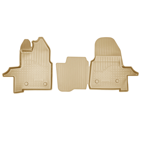 Ковры в салон Norplast/Unidec для Ford Transit (2021-)Полиуретан,Бежевый,передняя пара арт.NPA11-C22-732-B