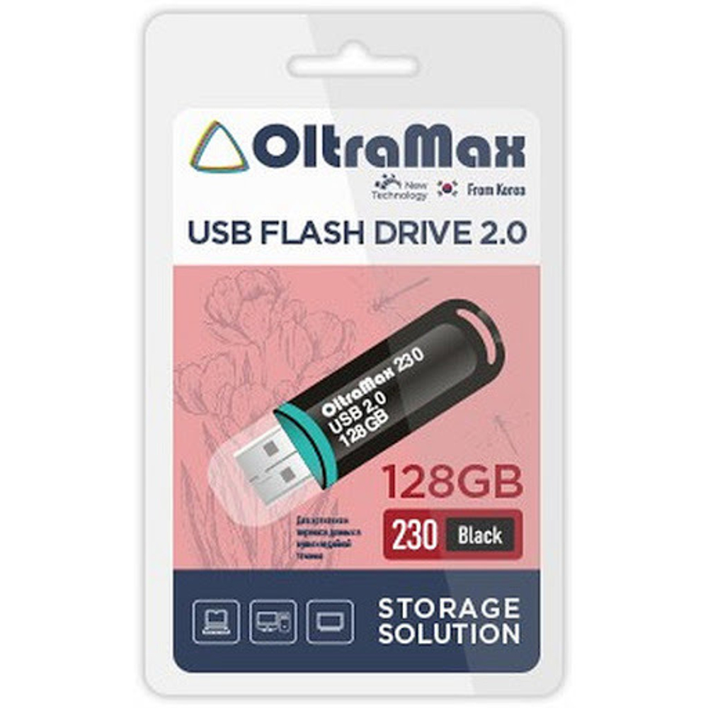 USB Флешка 128GB OltraMax 330, USB 2.0, красная