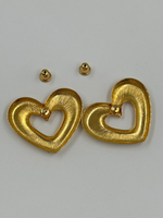 Серьги Сердечки Monet