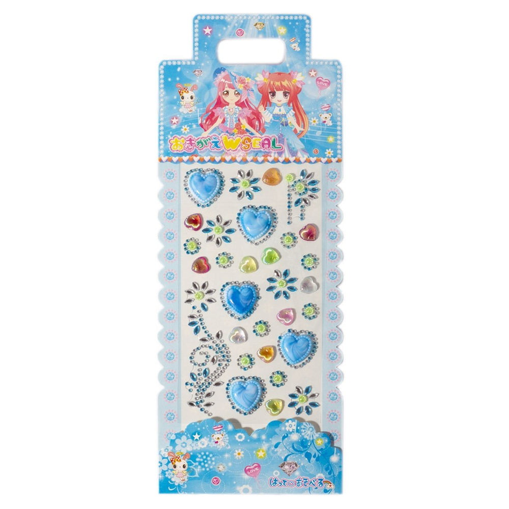 Наклейки-стразы Alingar, акриловые, "Перламутровые сердечки", пакет с европодвесом