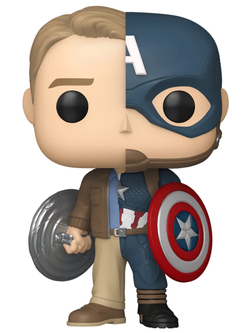 Фигурка Funko POP! Bobble Marvel Infinity Saga Split Steve Rogers/Captain America (Exc) (1512) 87222