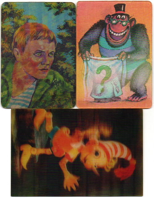 Набор из 3 стерео Календариков. Мультфильмы, фильм СССР 1981, 1988, 1989 год